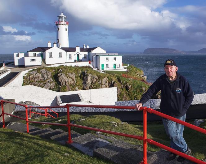 Eamon McAteer at Fanad Head lighthouse Donegal