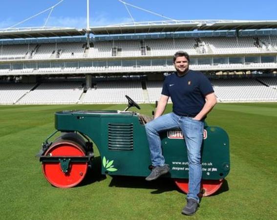 Karl McDermott head groundsman at Lords